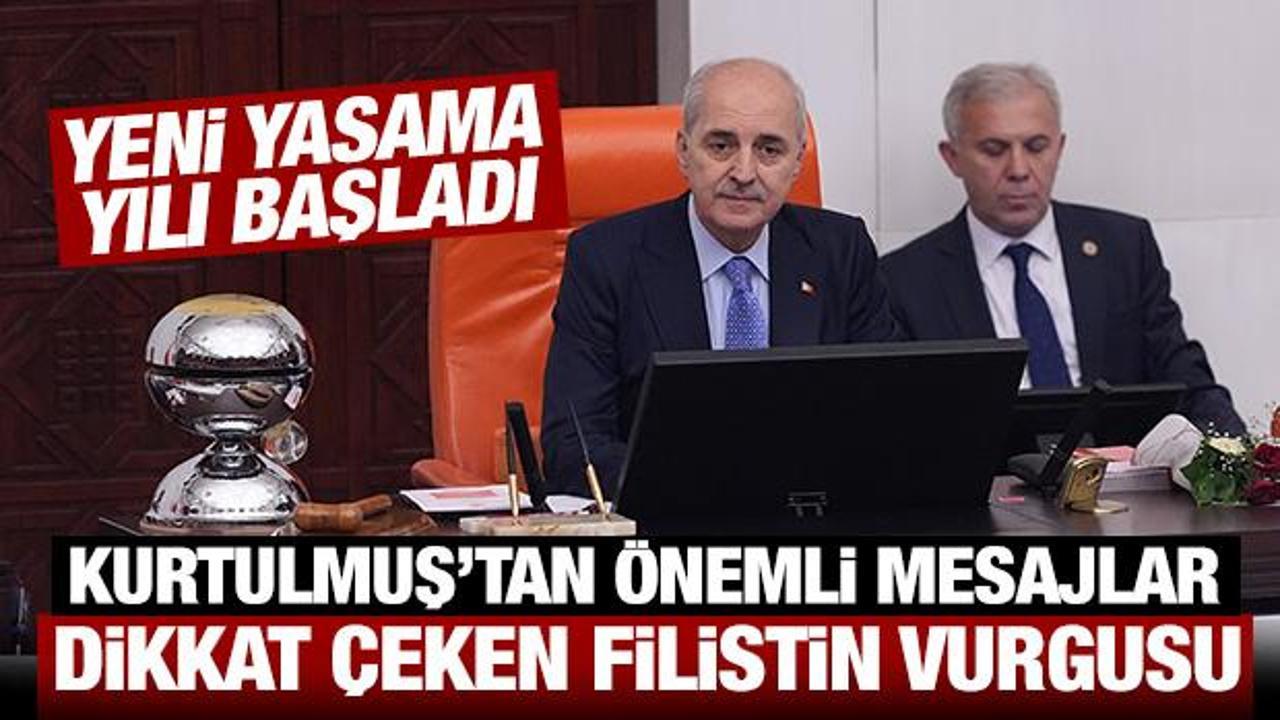 Son Dakika... Yeni yasama yılı başladı: Numan Kurtulmuş'tan son dakika a&ccedil;ıklamalar