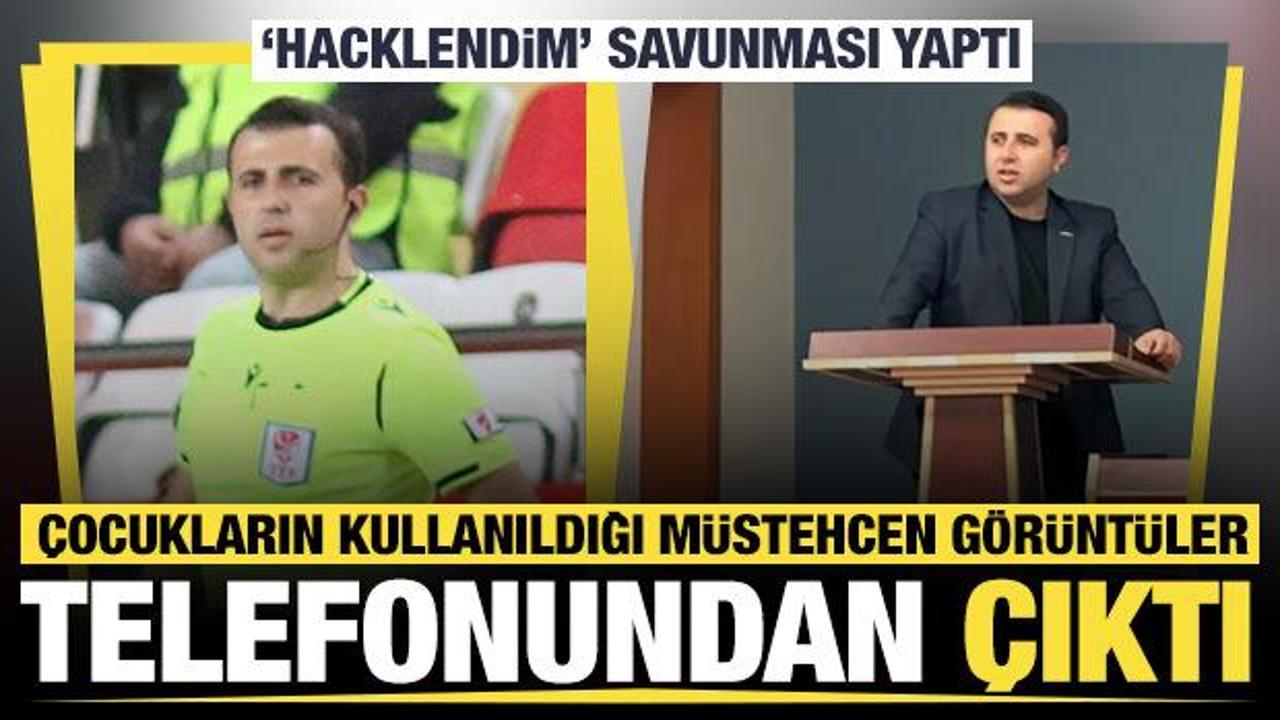 Telefonunda &ccedil;ocukların kullanıldığı m&uuml;stehcen g&ouml;r&uuml;nt&uuml;ler &ccedil;ıktı: Hacklendim savunması yaptı