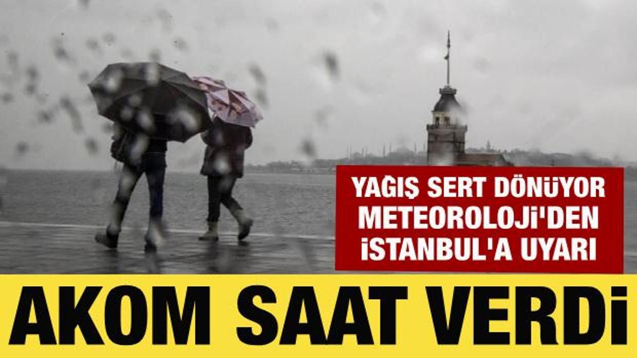 Yağış geri d&ouml;n&uuml;yor! Meteoroloji'den İstanbul'a son dakika uyarısı