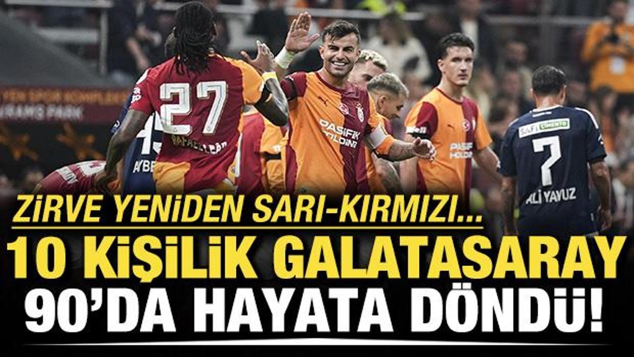 10 kişilik Galatasaray 90'da hayata d&ouml;nd&uuml;!