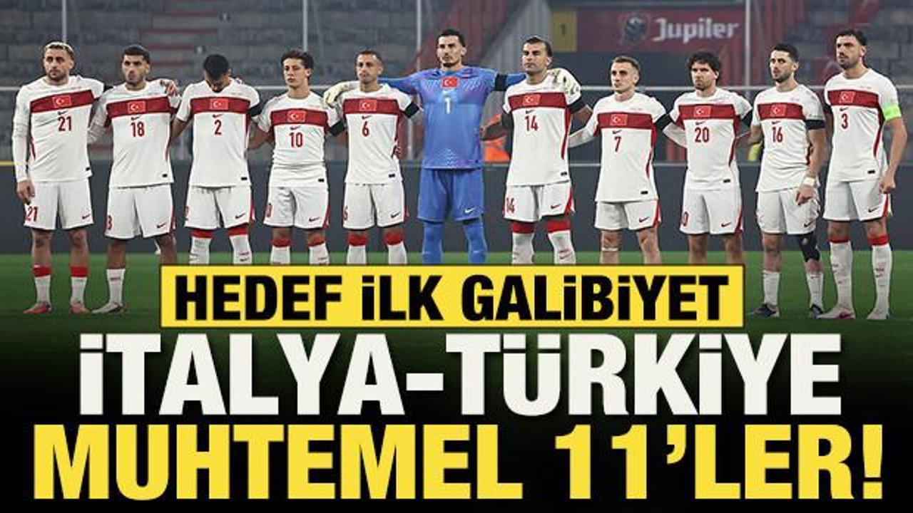 A Milli Takım zorlu deplasmanda! İtalya-T&uuml;rkiye muhtemel 11'ler