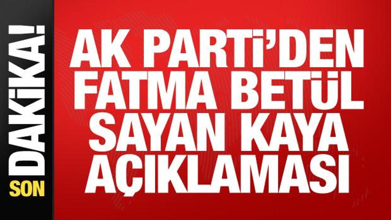 AK Partili İnan'dan Fatma Bet&uuml;l Sayan Kaya a&ccedil;ıklaması: Asla dava arkadaşımı olamaz