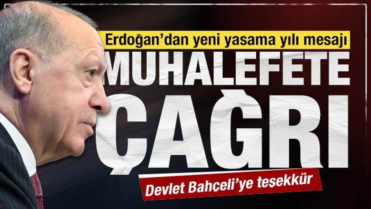 Cumhurbaşkanı Erdoğan'dan yeni yasama yılı mesajı: Muhalefete &ccedil;ağrı yaptı