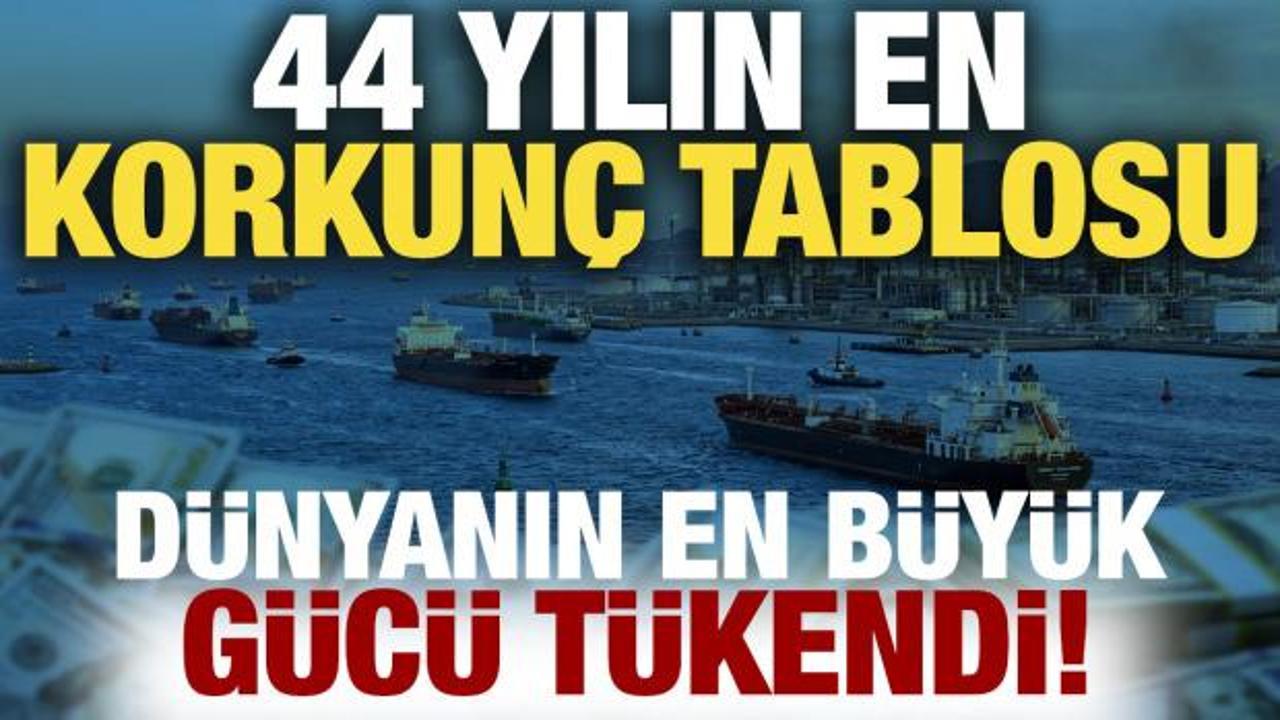 D&uuml;nyanın en b&uuml;y&uuml;k g&uuml;c&uuml; t&uuml;kendi: 44 yılın en korkun&ccedil; tablosu!