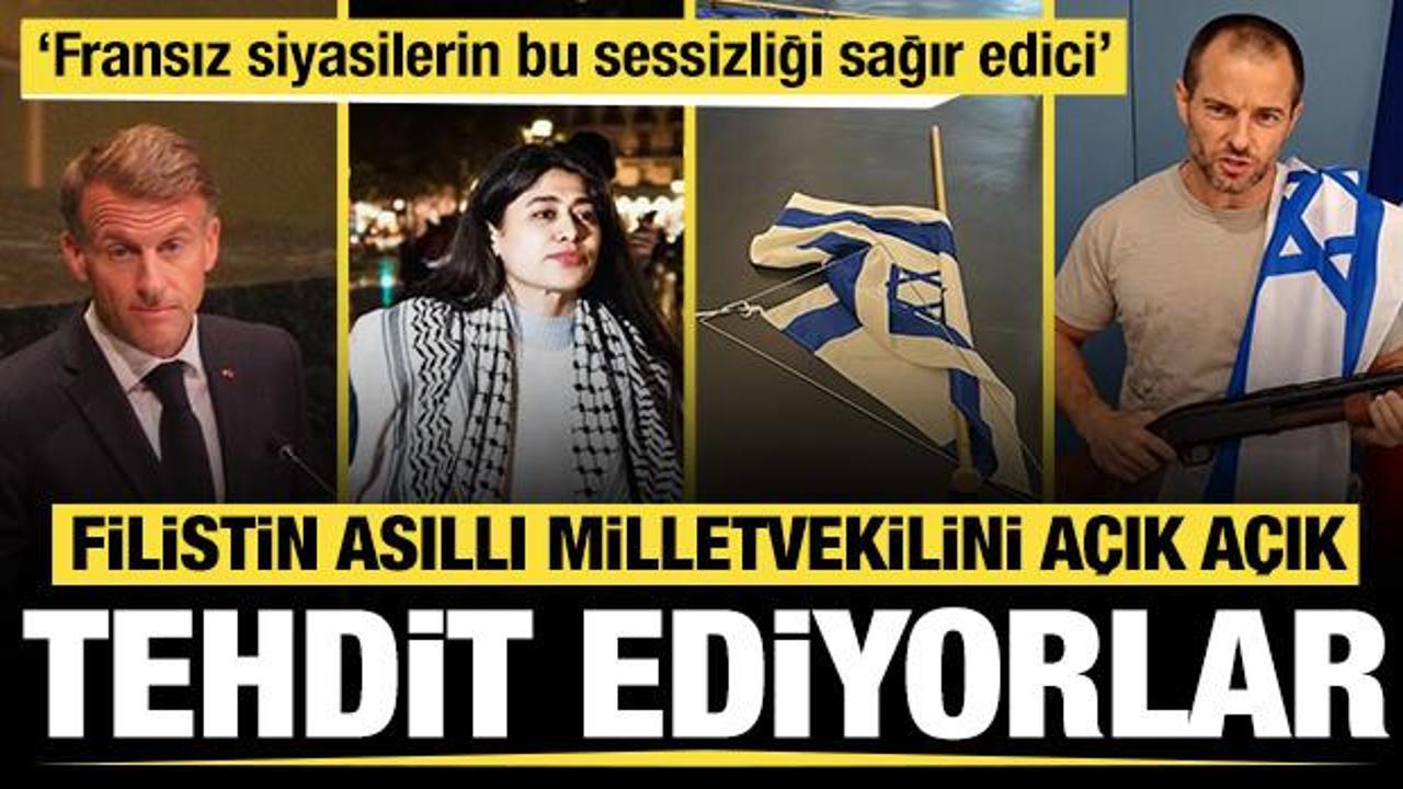 Filistin asıllı milletvekilini a&ccedil;ık a&ccedil;ık tehdit ediyorlar: 'Bu sessizlik sağır edici'