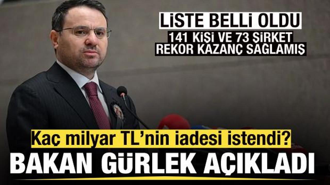 Liste belli oldu! Fon soruşturmasında ka&ccedil; milyar geri &ccedil;ağrıldı? Bakan G&uuml;rlek a&ccedil;ıkladı