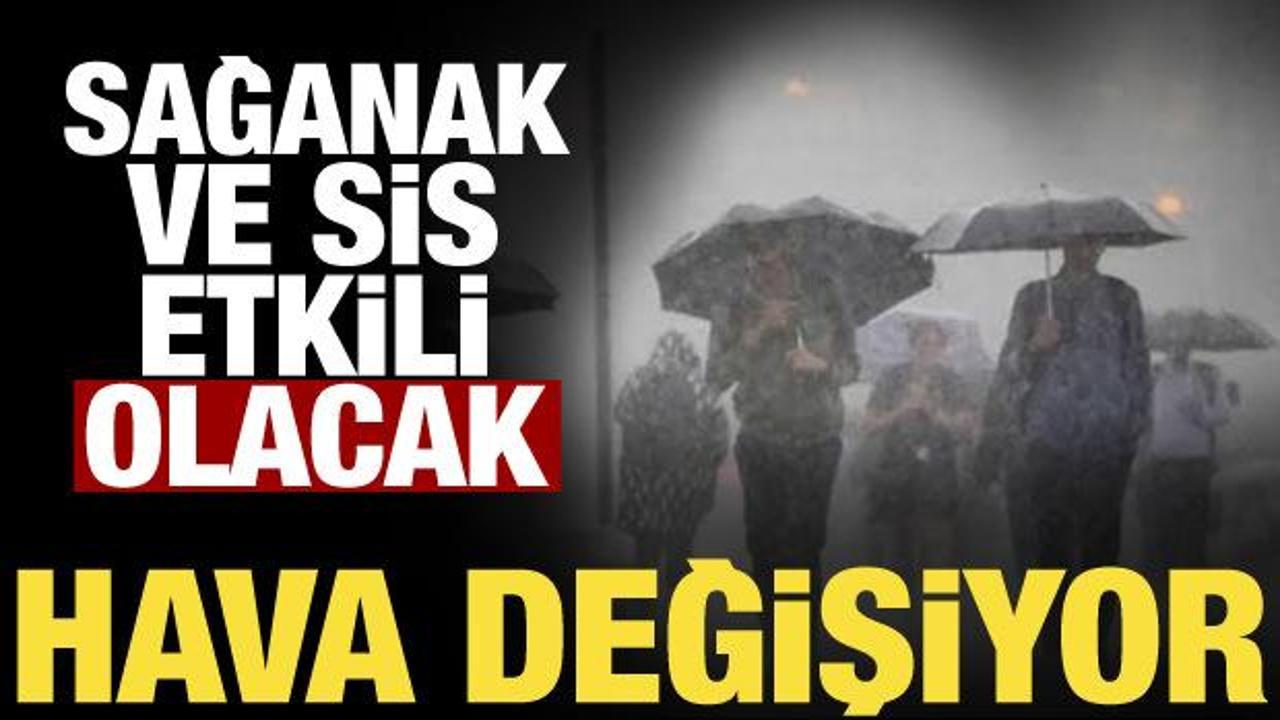 Meteoroloji uyardı: Sağanak ve sis bir&ccedil;ok b&ouml;lgeyi etkisi altına alacak