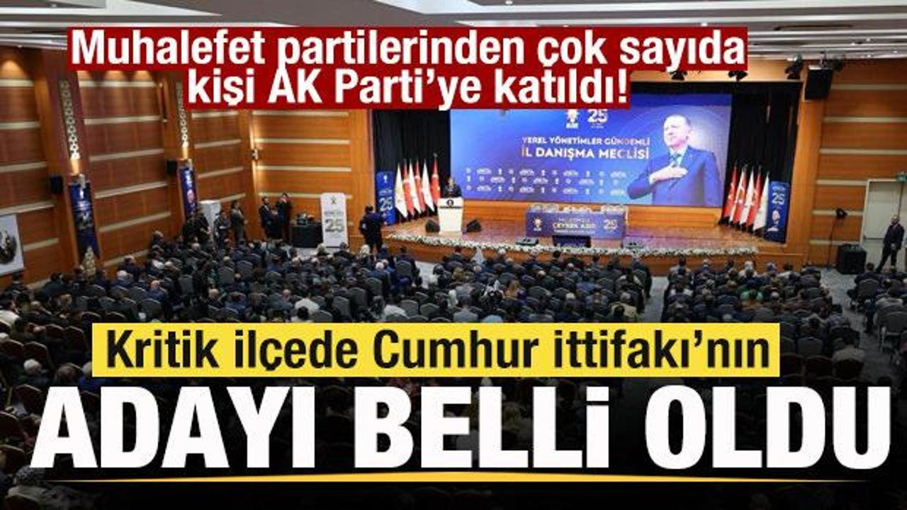 Muhalefet partilerinden çok sayıda kişi AK Parti’ye katıldı! Kritik ilçede aday belli oldu