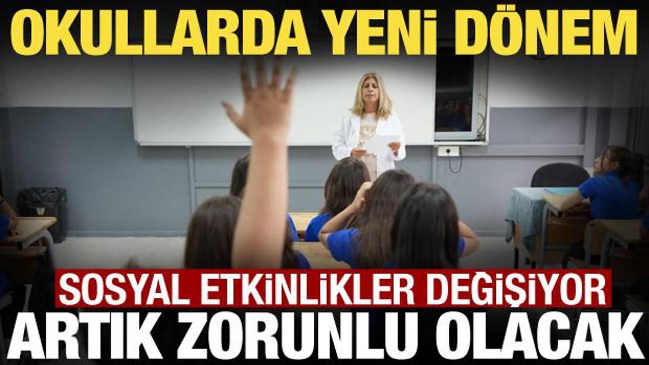 Okullarda yeni d&ouml;nem! 8 &ouml;ğrenci kul&uuml;b&uuml; artık zorunlu olacak