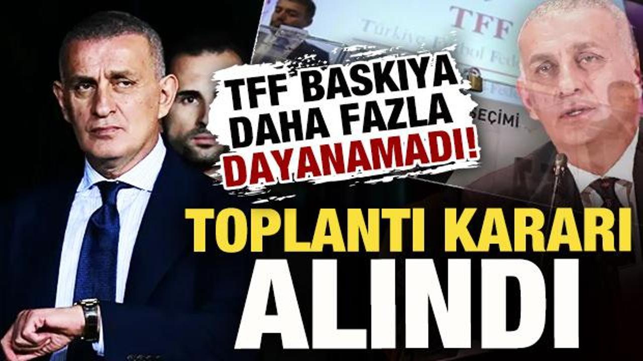 TFF baskıya daha fazla dayanamadı! Se&ccedil;im g&uuml;ndemiyle toplantı kararı alındı