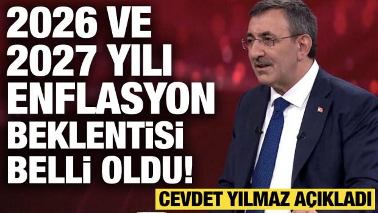 2026 ve 2027 yılı enflasyon beklentisi belli oldu! Cevdet Yılmaz a&ccedil;ıkladı