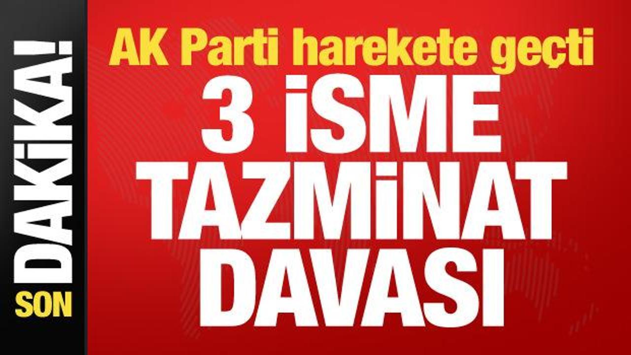 AK Parti'den Şaban Sevin&ccedil;, Timur Soykan ve Zeynel Emre'ye tazminat davası