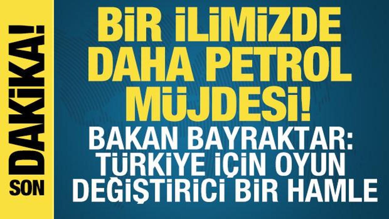 Bakan Bayraktar: Diyarbakır'da kaya petrol&uuml; i&ccedil;in 24 kuyuluk tarihi sondaj başlıyor