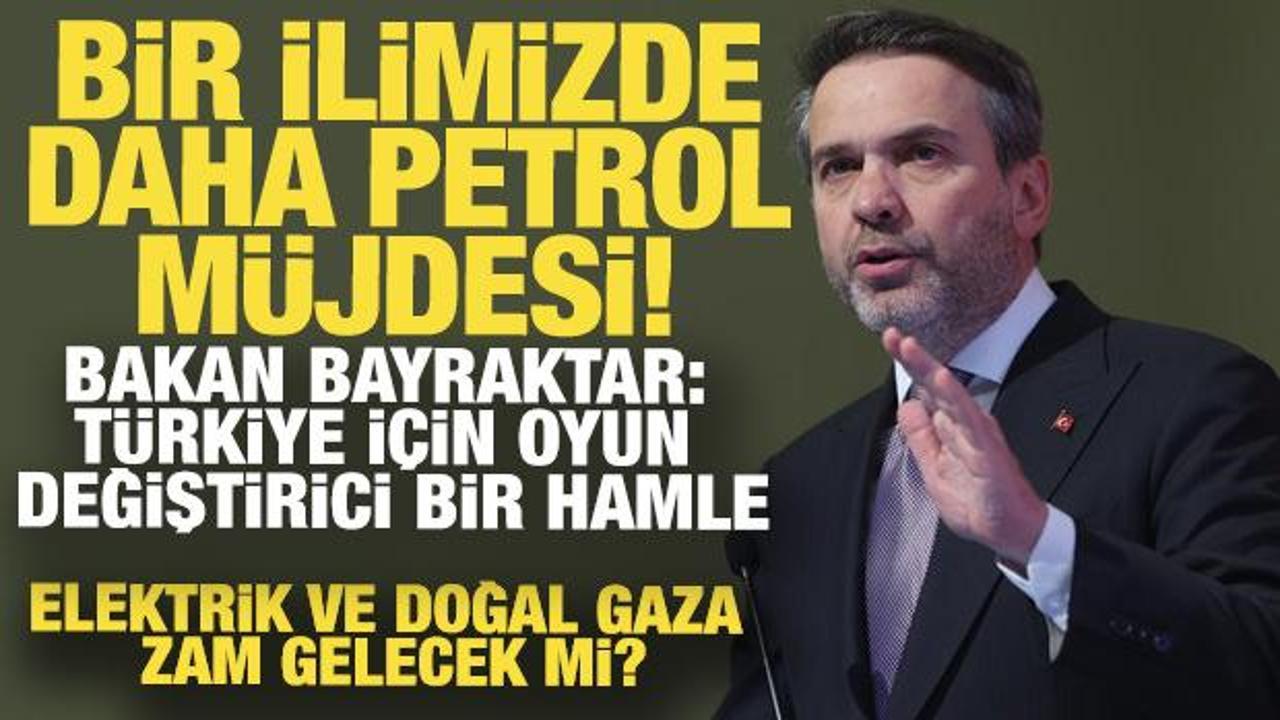 Bakan Bayraktar: Diyarbakır'da kaya petrol&uuml; i&ccedil;in 24 kuyuluk tarihi sondaj başlıyor