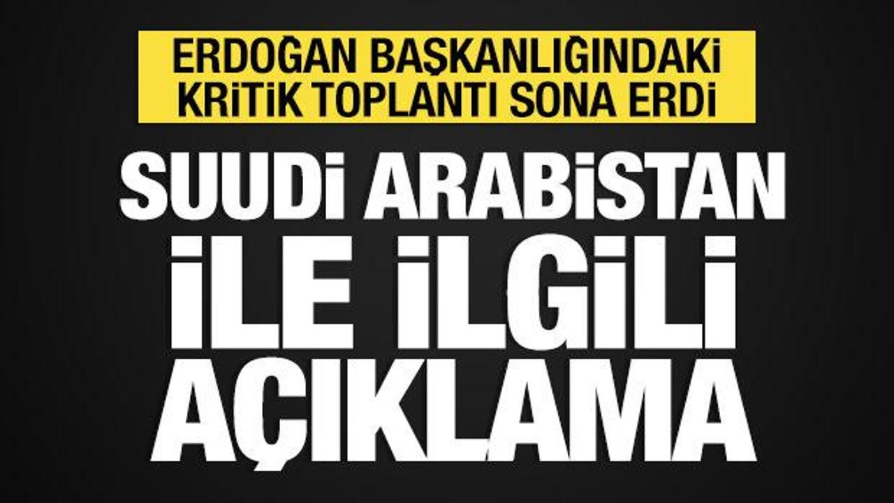 Cumhurbaşkanlığı Y&uuml;ksek İstişare Kurulu toplantısı sonrası a&ccedil;ıklama