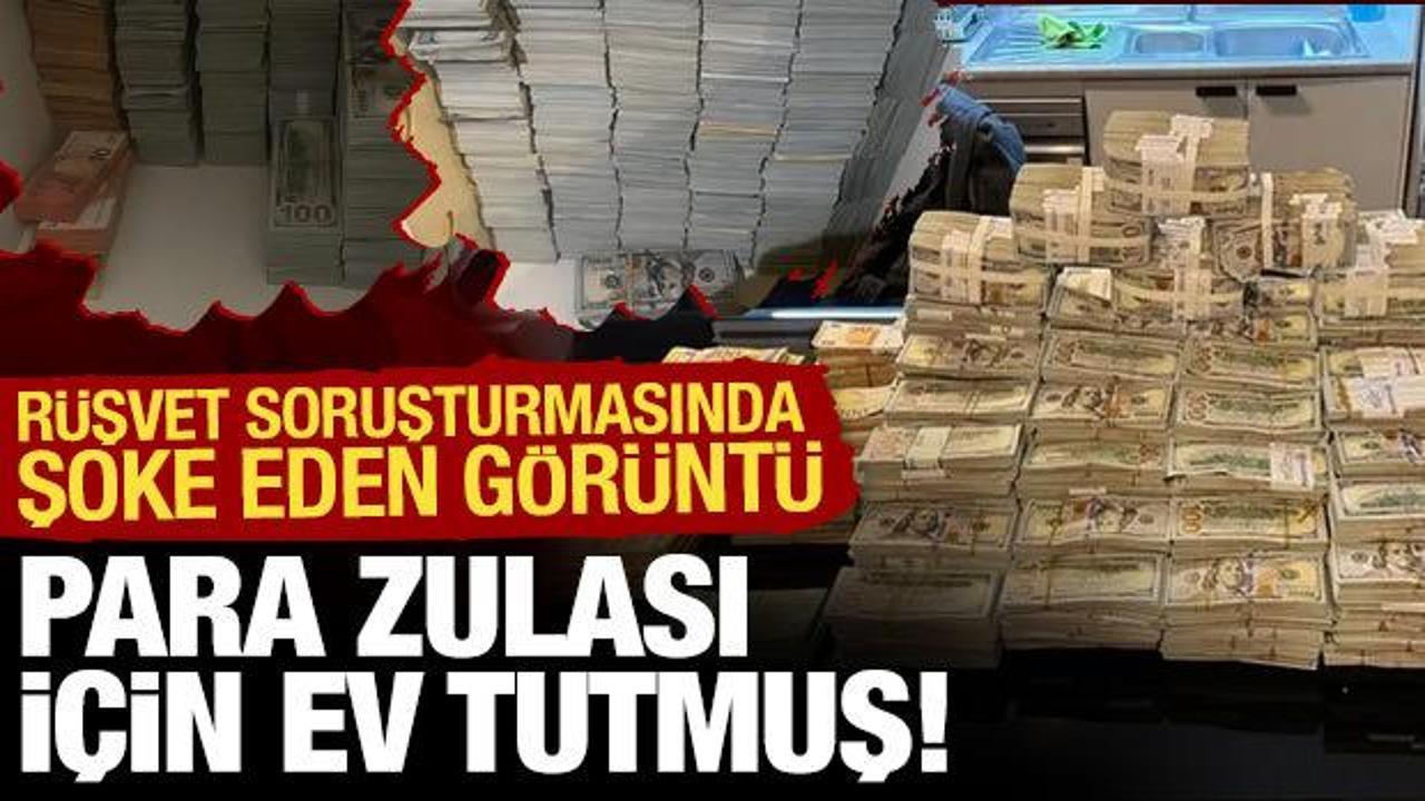 Esenyurt Belediyesi'ne operasyonda şoke eden g&ouml;r&uuml;nt&uuml;: 'Kasa' evinden servet &ccedil;ıktı