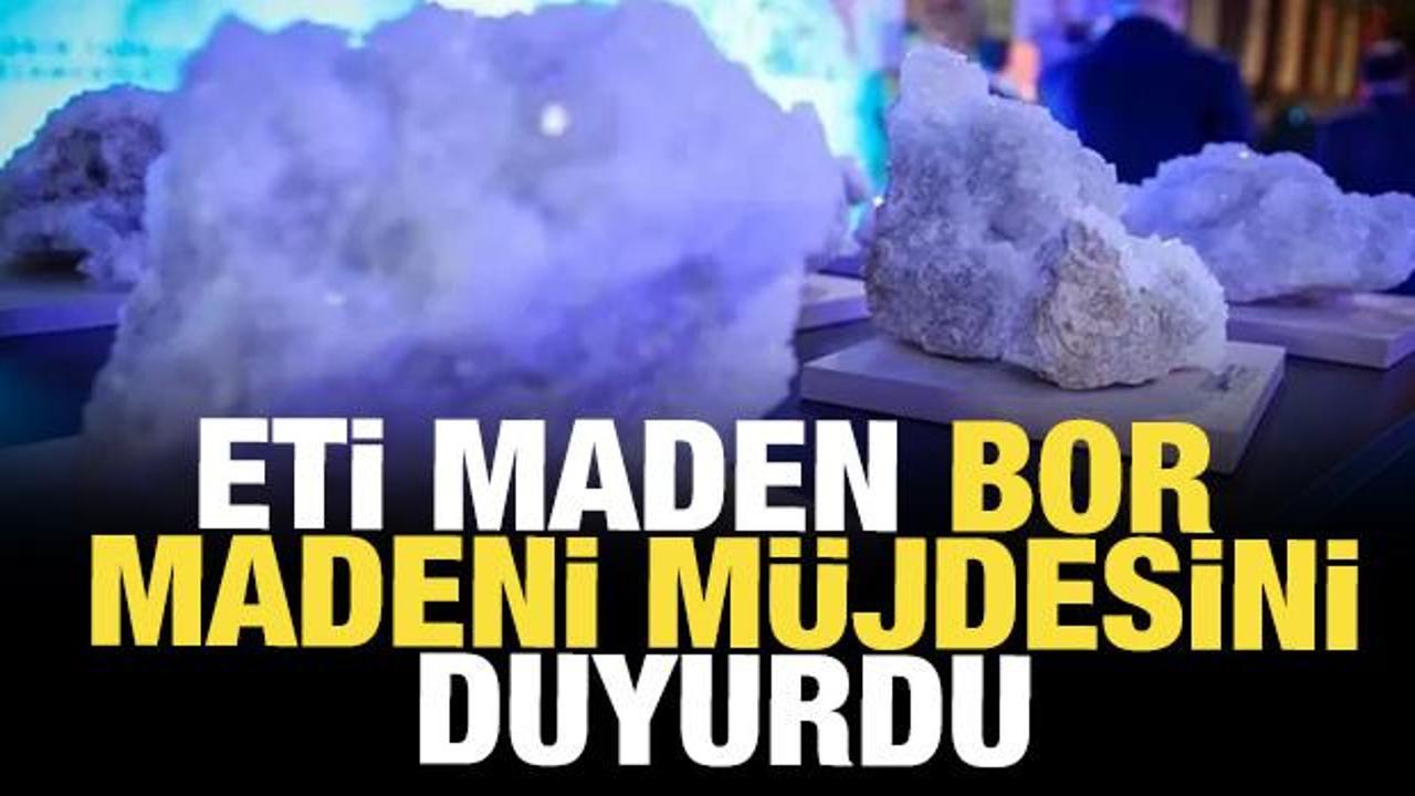 Eti Maden: Bor madeni 1 milyar 560 milyon dolar satışla tarihi bir rekor kırılacak