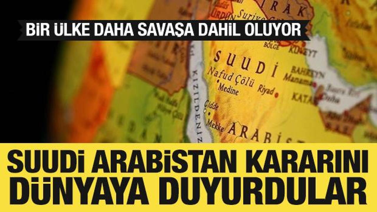 Mısır'dan Suudi Arabistan kararı: Savaşa dahil oluyorlar