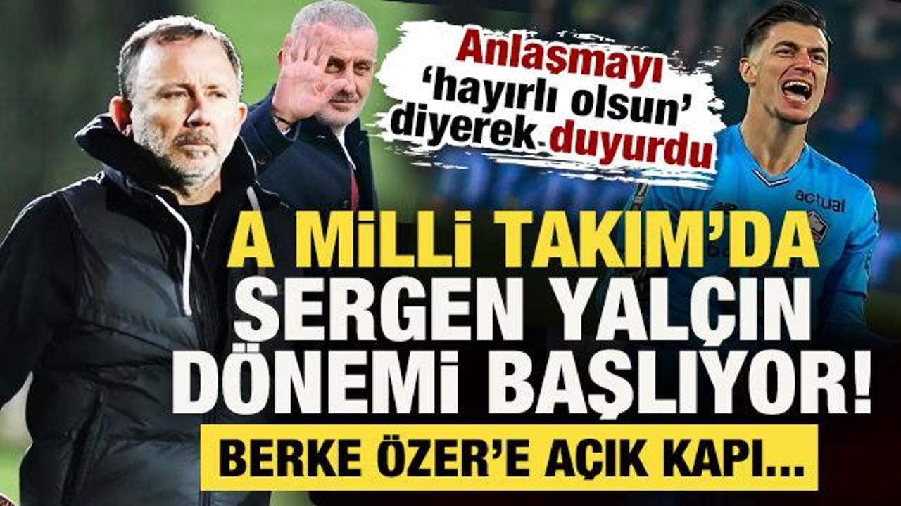 A Milli Takım'da Sergen Yal&ccedil;ın d&ouml;nemi başlıyor! 'Hayırlı olsun' diyerek anlaşmayı duyurdu