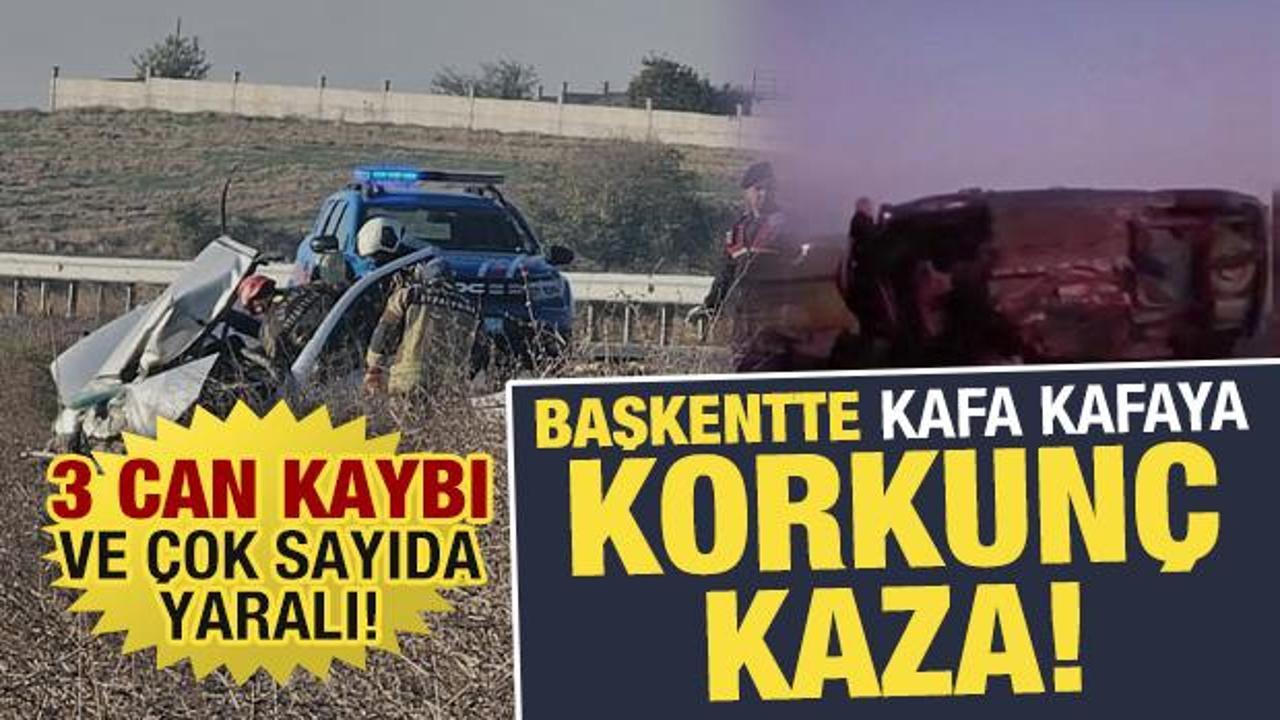 Ankara'da kafa kafaya korkun&ccedil; kaza: 3 &ouml;l&uuml;, 4 yaralı!
