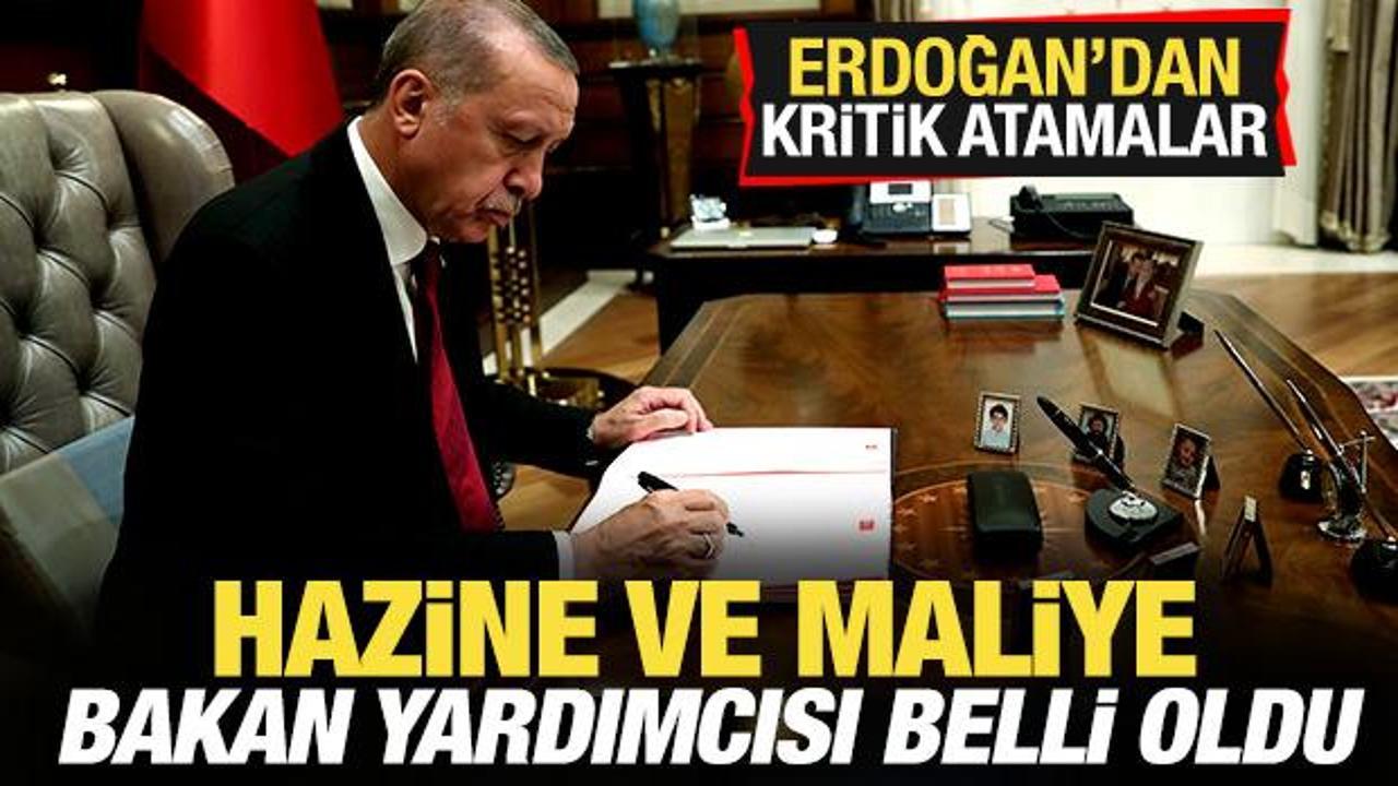 Başkan Erdoğan'dan kritik atamalar! Hazine ve Maliye Bakan Yardımcısı belli oldu