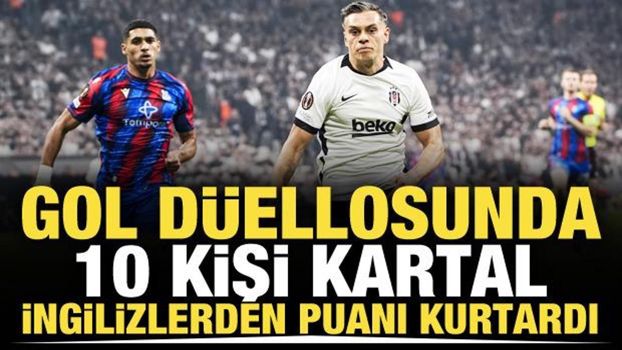 Gol d&uuml;ellosunda 10 kişi Kartal, İngilizlerden puanı kurtardı