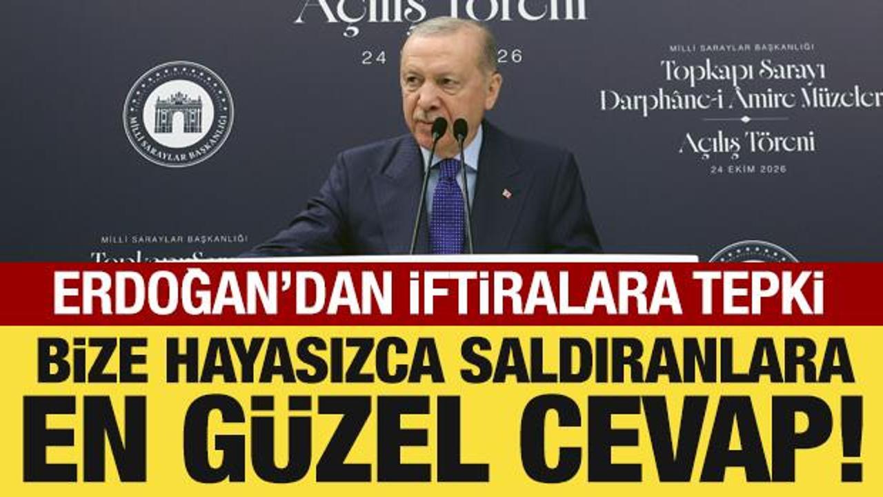 Cumhurbaşkanı Erdoğan'dan iftiralara tepki: Hayasızca saldıranlara en g&uuml;zel cevap!