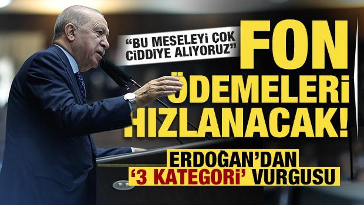 Erdoğan'dan 'fon' a&ccedil;ıklaması: &Uuml;&ccedil; farklı kategoride hassasiyetle y&ouml;netiyoruz!