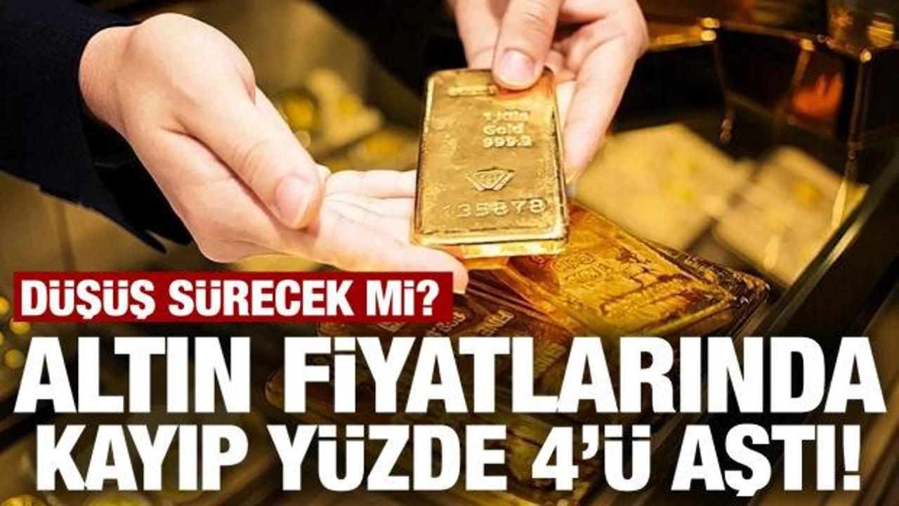 Gram altın sert d&uuml;şt&uuml;! Yatırımcılar dikkat