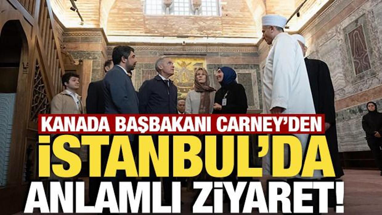 Kanada Başbakanı Mark Carney Kariye Camii'ni ziyaret etti!