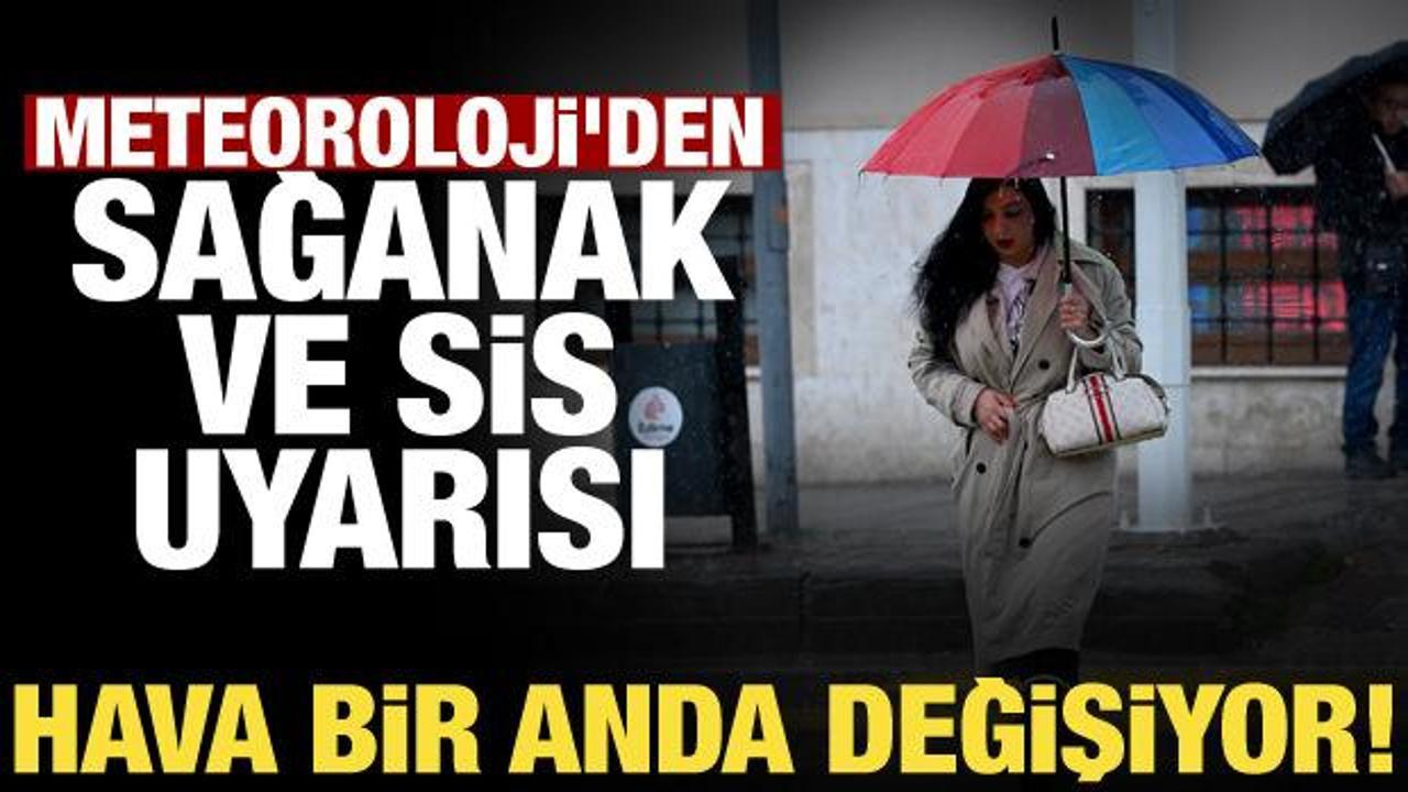Meteoroloji 25 Ekim hava durumu raporunu a&ccedil;ıkladı: Sağanak ve sis geliyor