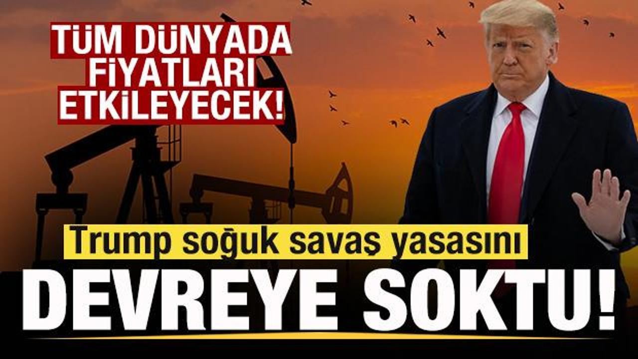 Trump'tan flaş hamle! Soğuk Savaş yasasını devreye aldı! T&uuml;m d&uuml;nyada fiyatları etkileyecek