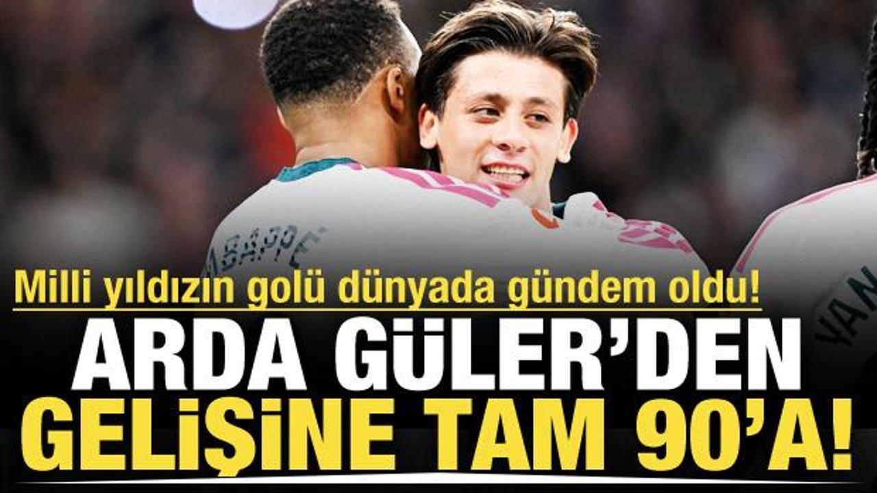 T&uuml;m d&uuml;nya bu gol&uuml; konuşuyor! Arda G&uuml;ler'den gelişine tam 90'a
