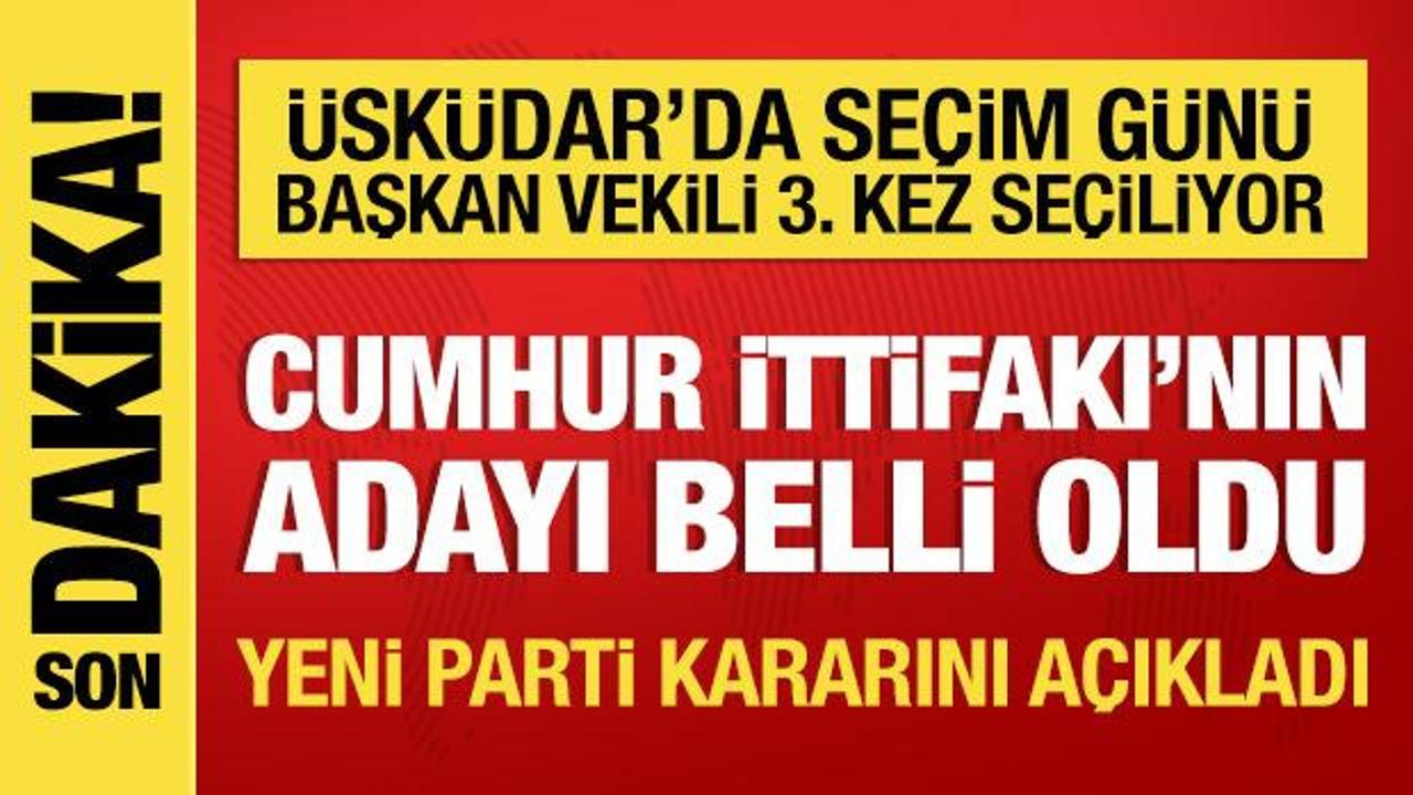 &Uuml;sk&uuml;dar Belediye Başkan Vekilliği se&ccedil;iminde Cumhur İttifakı&rsquo;nın adayı belli oldu