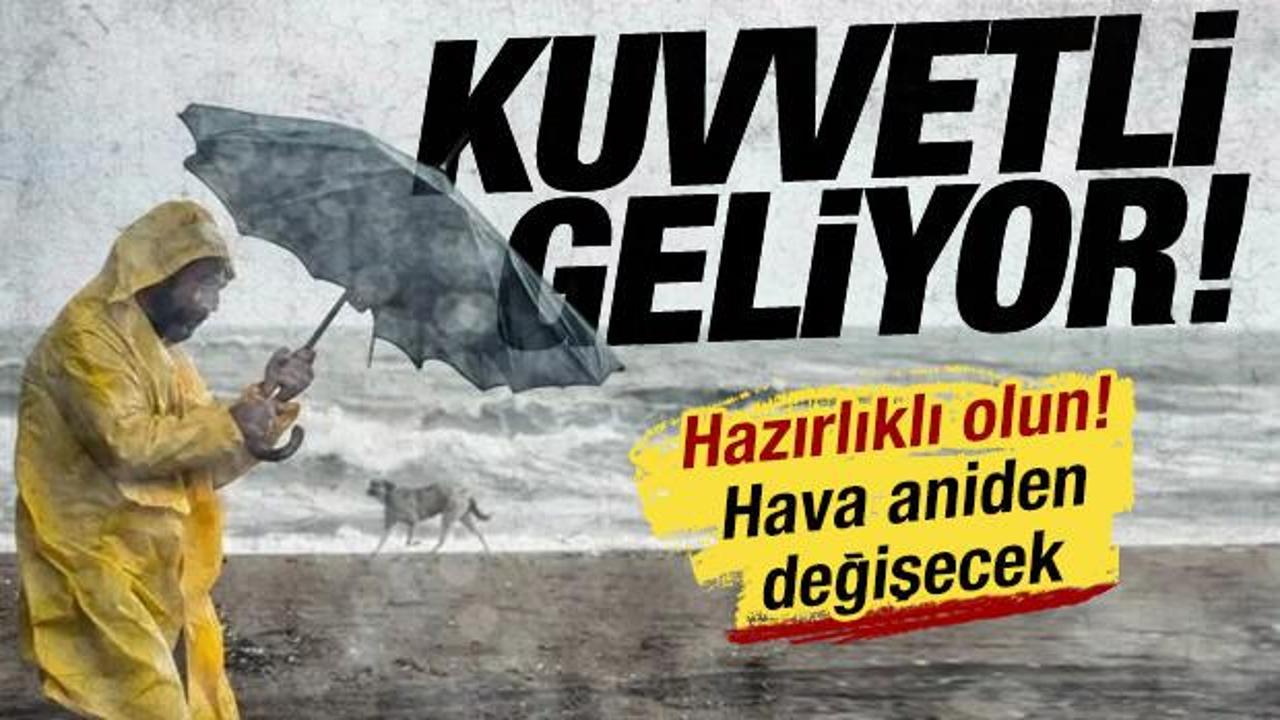 Yağışlı hava dalgası yola &ccedil;ıktı: Karadeniz'e sağanak, Marmara'ya sis uyarısı