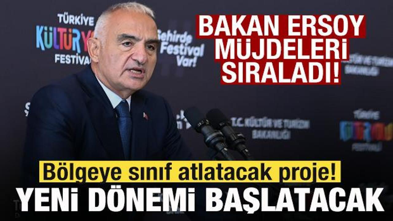 Bakan m&uuml;jdeleri sıraladı! B&ouml;lgeye sınıf atlatacak proje! Yeni d&ouml;nemi başlatacak