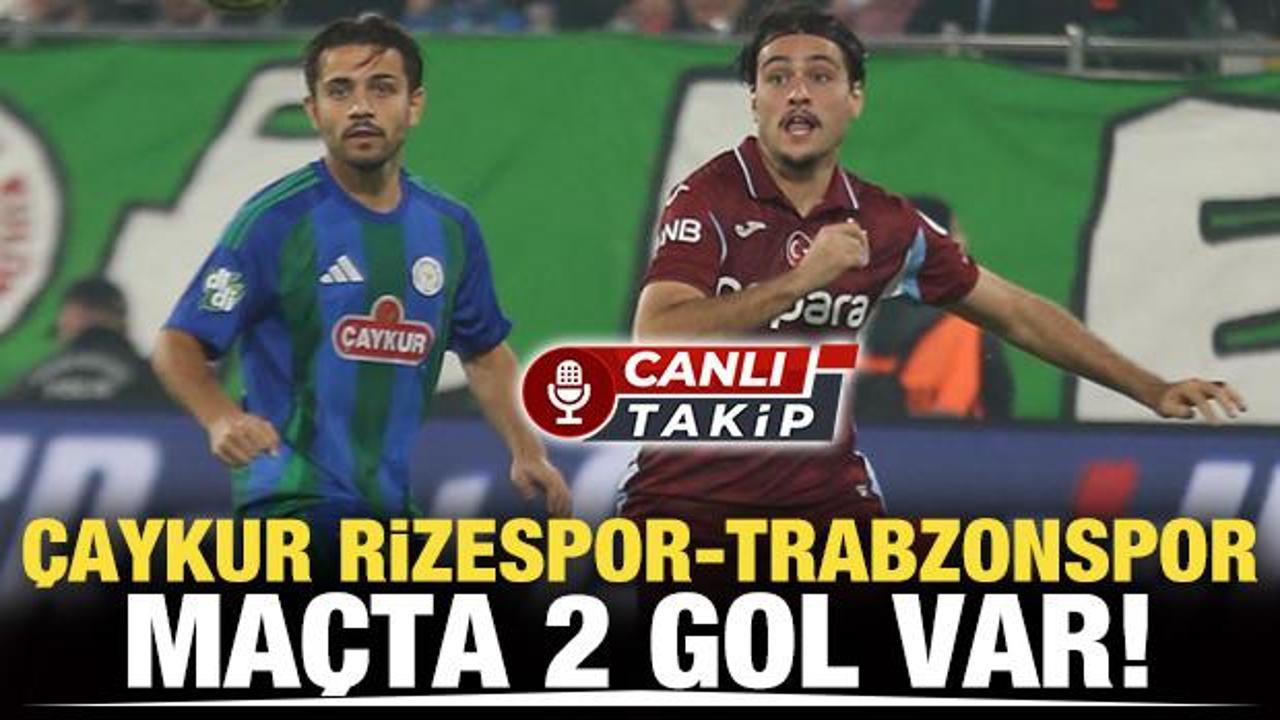 &Ccedil;aykur Rizespor-Trabzonspor! CANLI