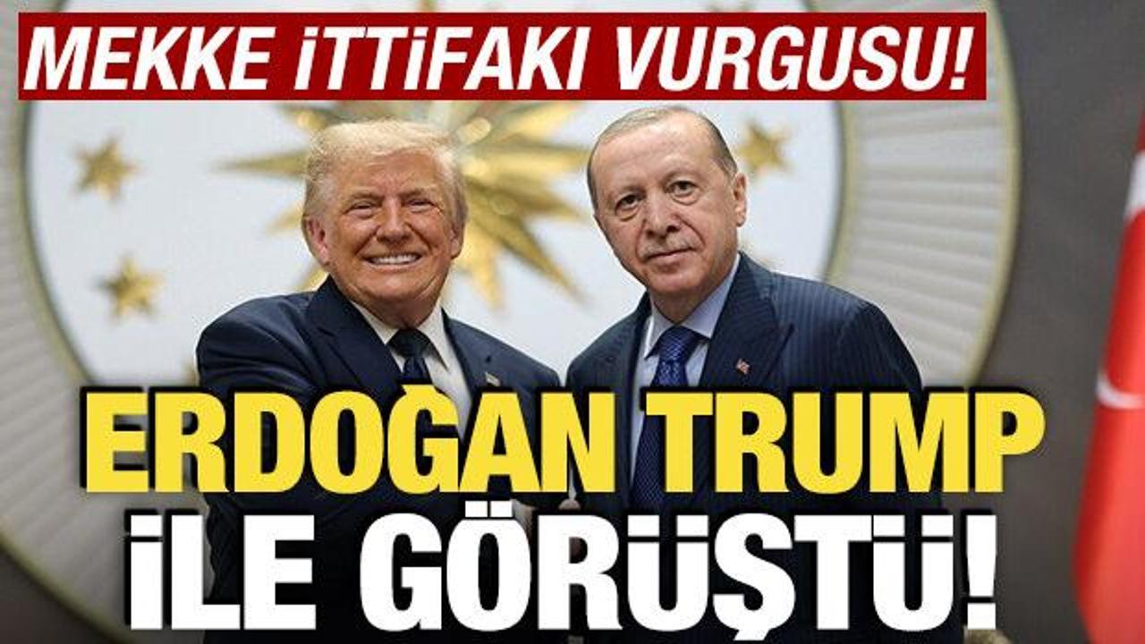 Cumhurbaşkanı Erdoğan, Trump ile g&ouml;r&uuml;şt&uuml;! 'Mekke İttifakı Vurgusu'