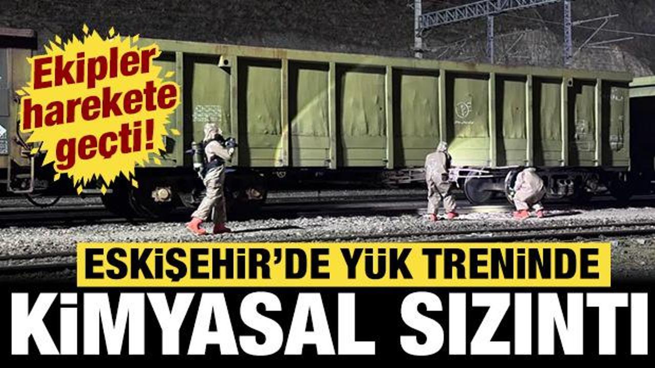 Eskişehir'de y&uuml;k treninde kimyasal sızıntı alarmı: Ekipler harekete ge&ccedil;ti!
