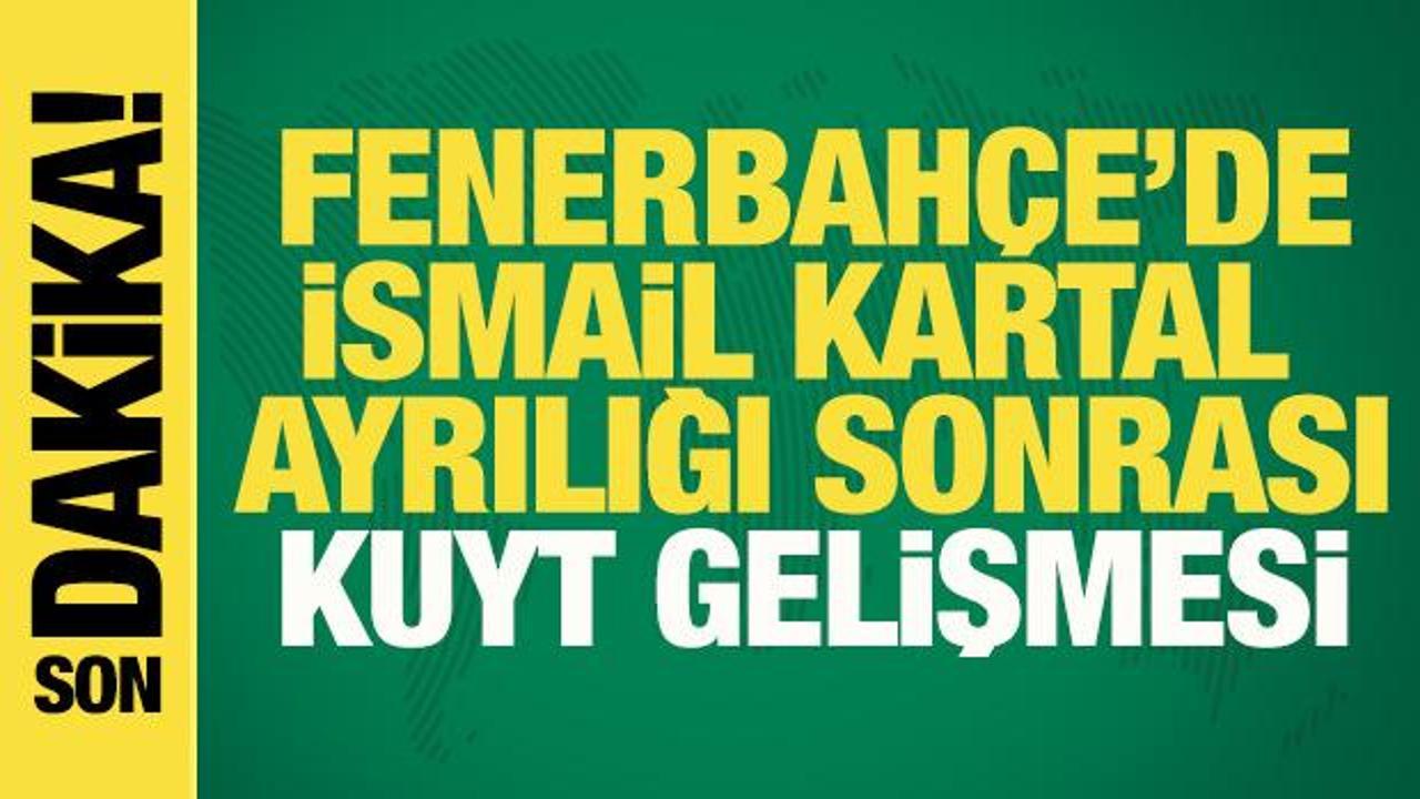 Fenerbahçe'den teknik direktör açıklaması! İsmail Kartal ayrılığı sonrası Kuyt gelişmesi