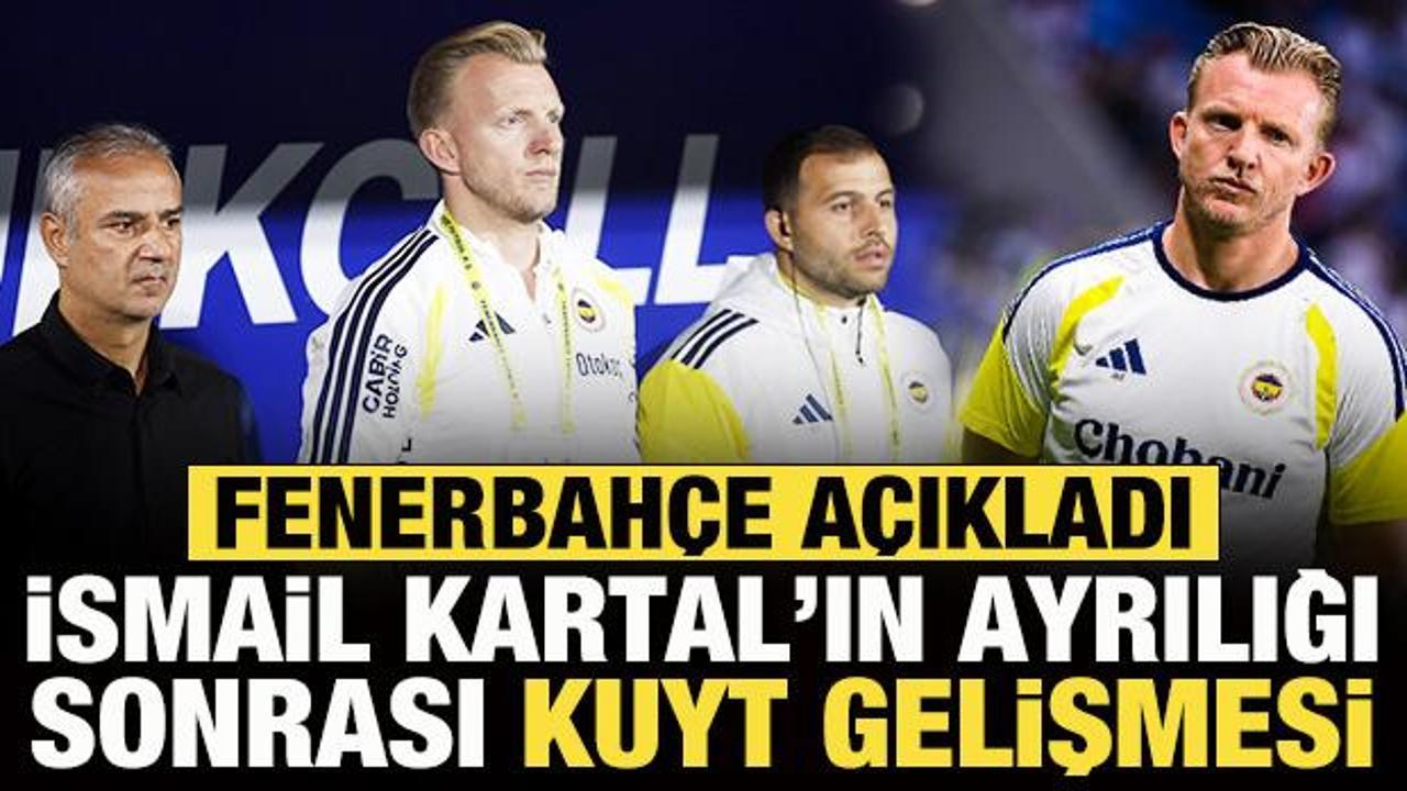 Fenerbah&ccedil;e'den teknik direkt&ouml;r a&ccedil;ıklaması! İsmail Kartal ayrılığı sonrası Kuyt gelişmesi