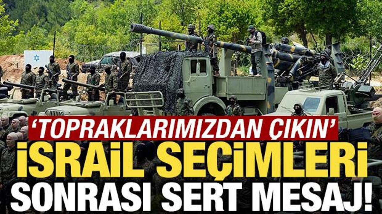 İsrail'deki se&ccedil;im sonrası sert mesaj! 'Topraklarımızdan &ccedil;ıkın'