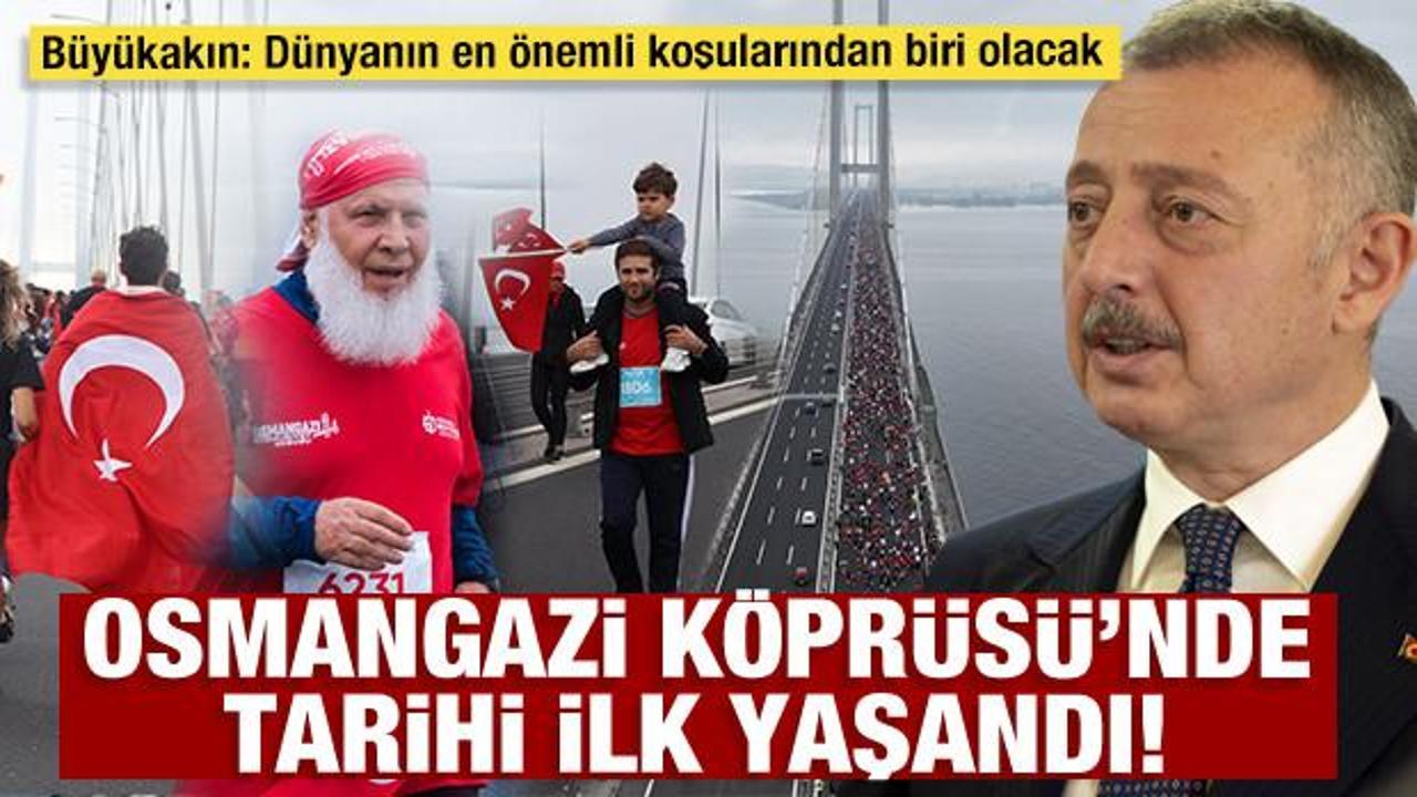 Osmangazi K&ouml;pr&uuml;s&uuml;&rsquo;nde tarihi ilk yaşandı! B&uuml;y&uuml;kakın: D&uuml;nyanın en &ouml;nemli koşularından biri olacak