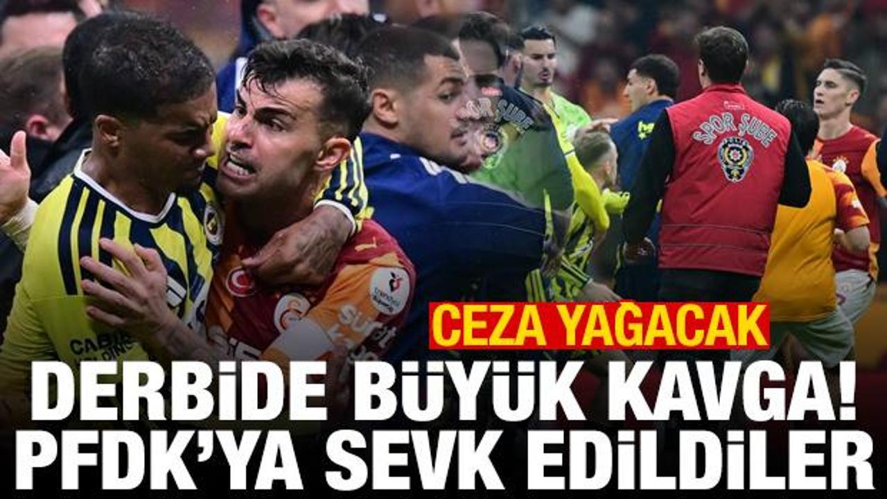 TFF, derbinin PFDK sevklerini a&ccedil;ıkladı! Kul&uuml;plere ve oyunculara ceza yağacak