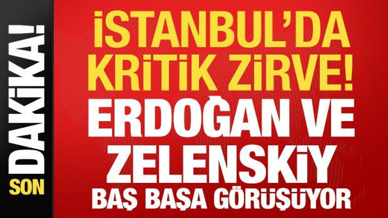 Son dakika: Erdoğan ve Zelenskiy g&ouml;r&uuml;şmesi İstanbul'da başladı!