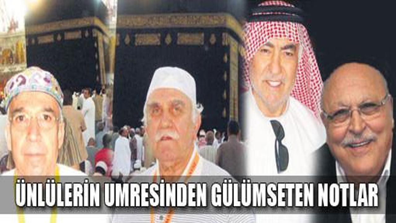 Ünlülerin umresinden gülümseten notlar