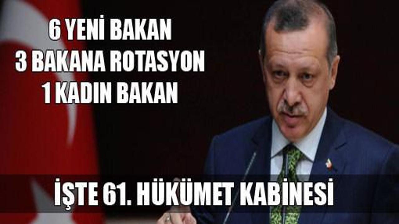 Erdoğan yeni kabinesini açıkladı