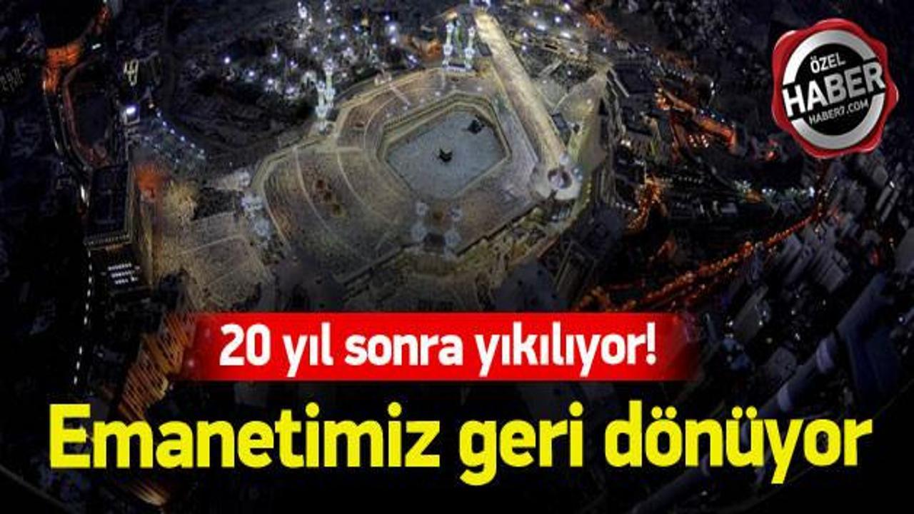 20 yıl sonra yıkılıyor, Osmanlı emaneti d&ouml;n&uuml;yor