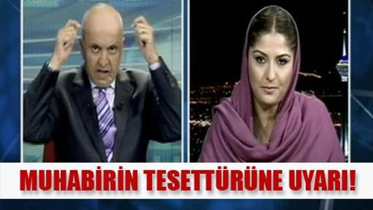 Muhabirin tesettürüne Birand uyarısı!