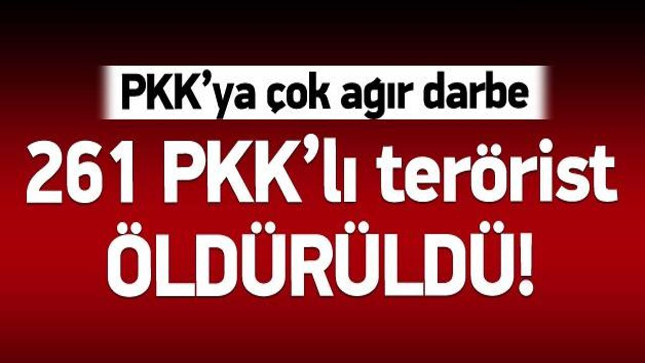 261 PKK'lının öldürüldüğü iddia edildi